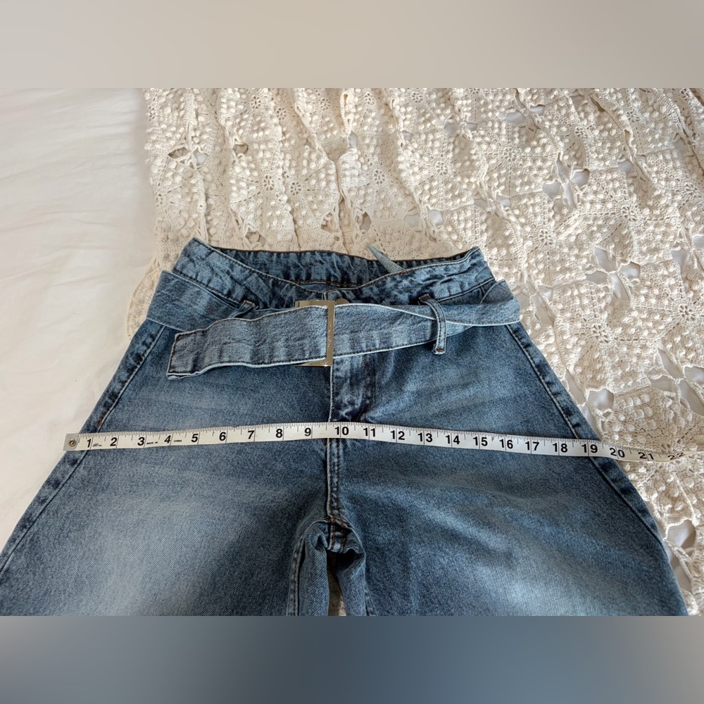 Paper bag Waist Denim Jeans